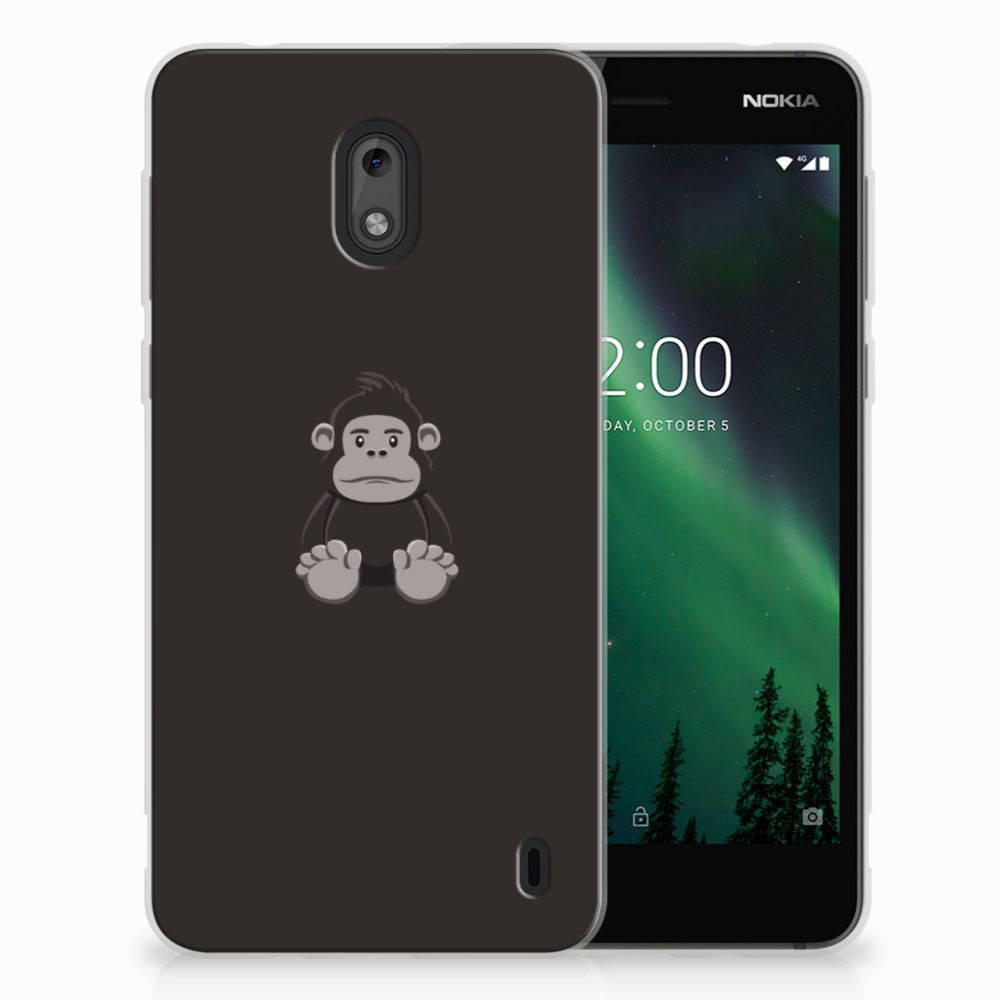 Nokia 2 Telefoonhoesje met Naam Gorilla