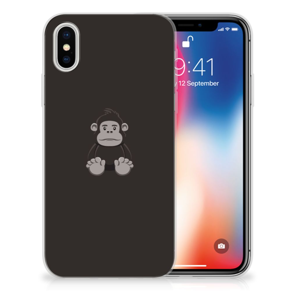 Apple iPhone X | Xs Telefoonhoesje met Naam Gorilla
