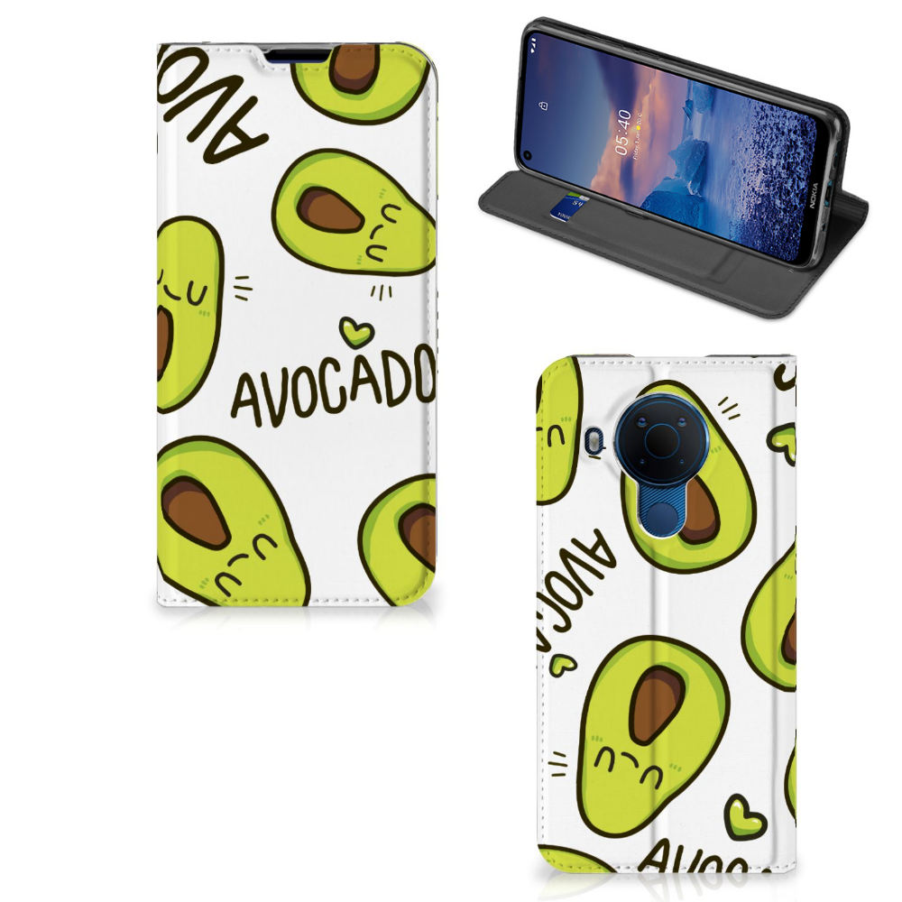 Nokia 5.4 Magnet Case Avocado Singing