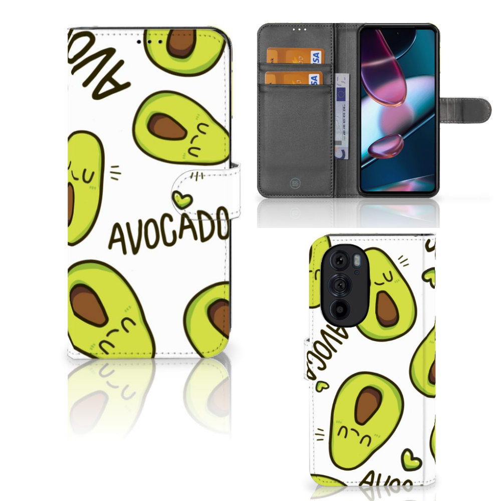Motorola Edge 30 Pro Leuk Hoesje Avocado Singing