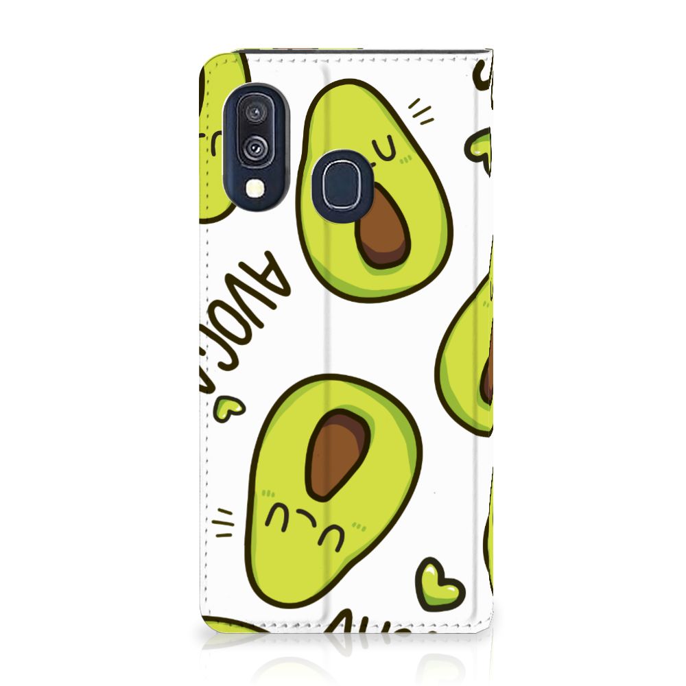 Samsung Galaxy A40 Magnet Case Avocado Singing
