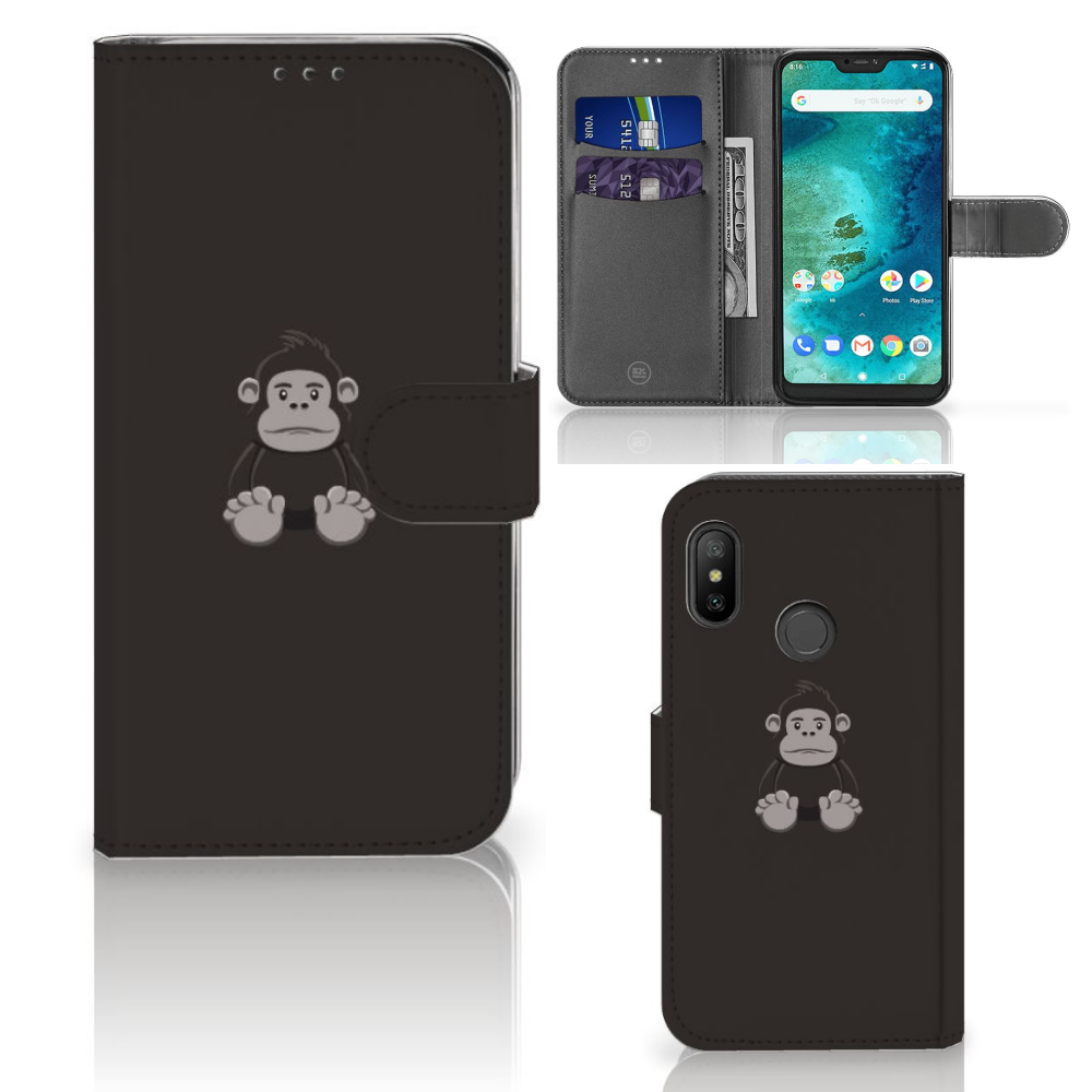 Xiaomi Mi A2 Lite Uniek Boekhoesje Gorilla