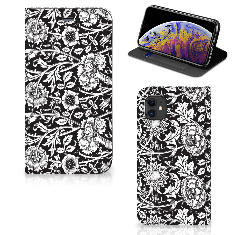 Apple iPhone 11 Smart Cover Black Flowers