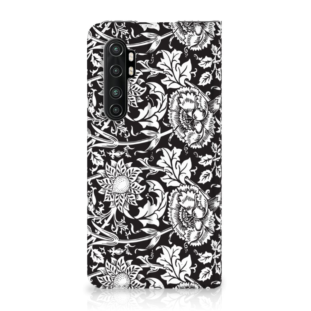 Xiaomi Mi Note 10 Lite Smart Cover Black Flowers