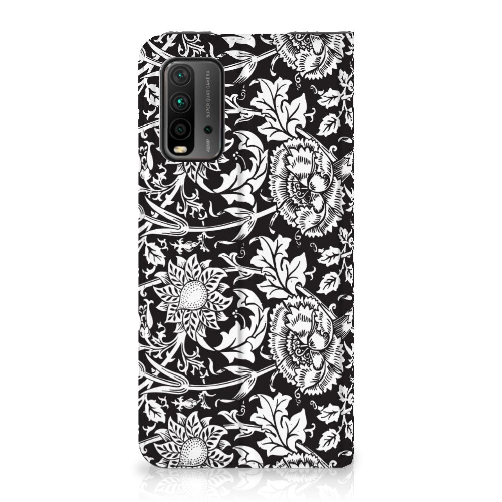 Xiaomi Poco M3 | Redmi 9T Smart Cover Black Flowers