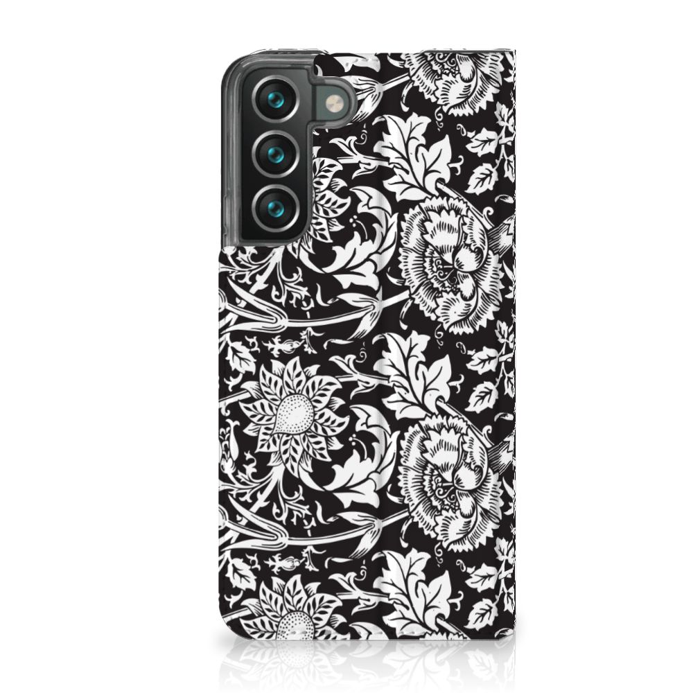 Samsung Galaxy S22 Plus Smart Cover Black Flowers