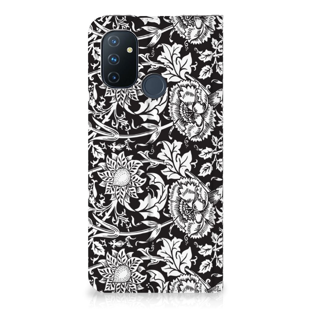 OnePlus Nord N100 Smart Cover Black Flowers