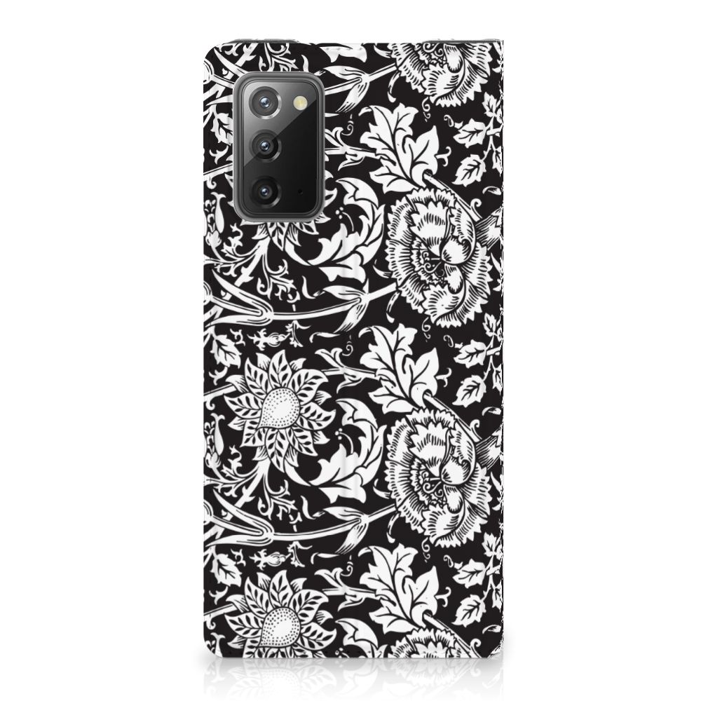 Samsung Galaxy Note20 Smart Cover Black Flowers