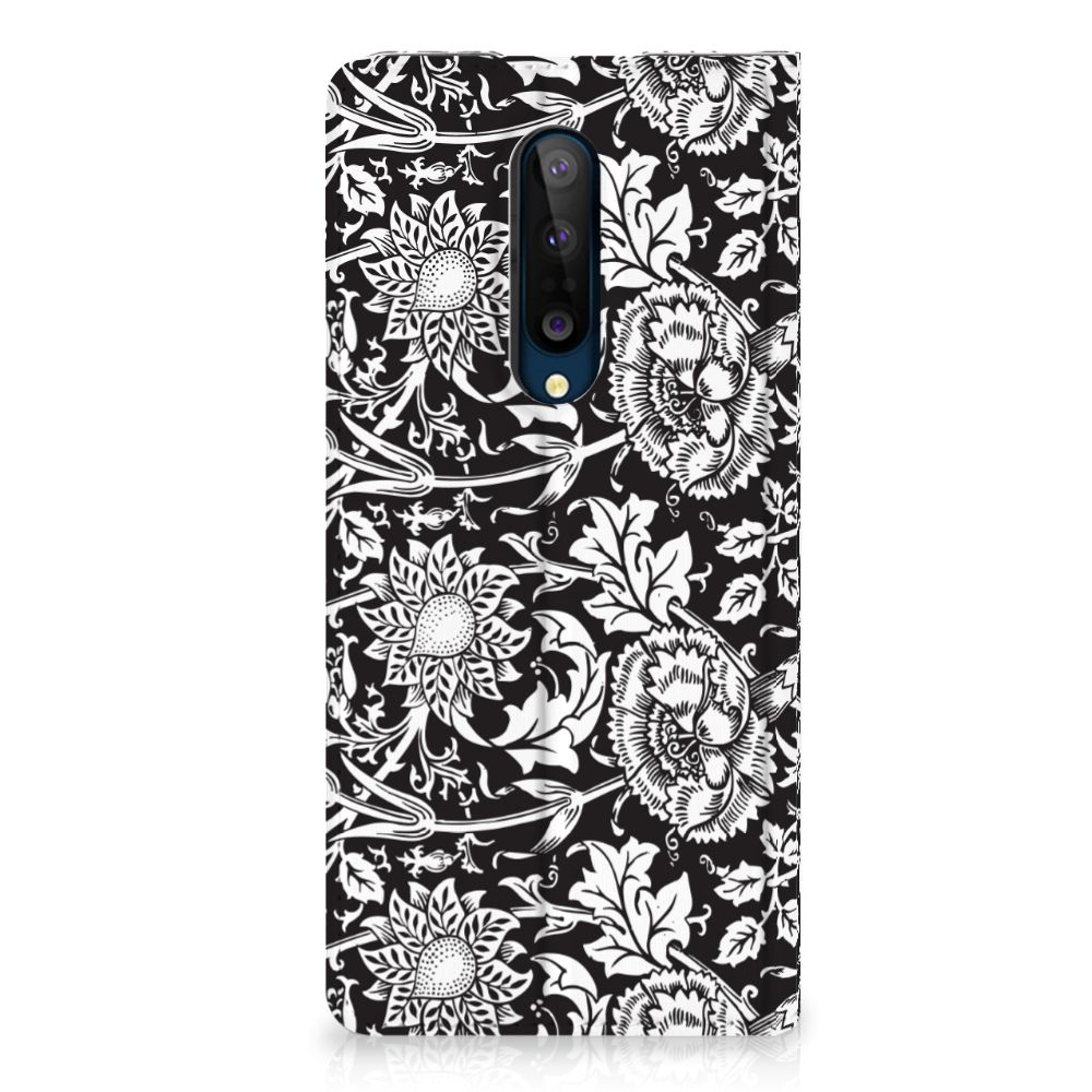 OnePlus 8 Smart Cover Black Flowers