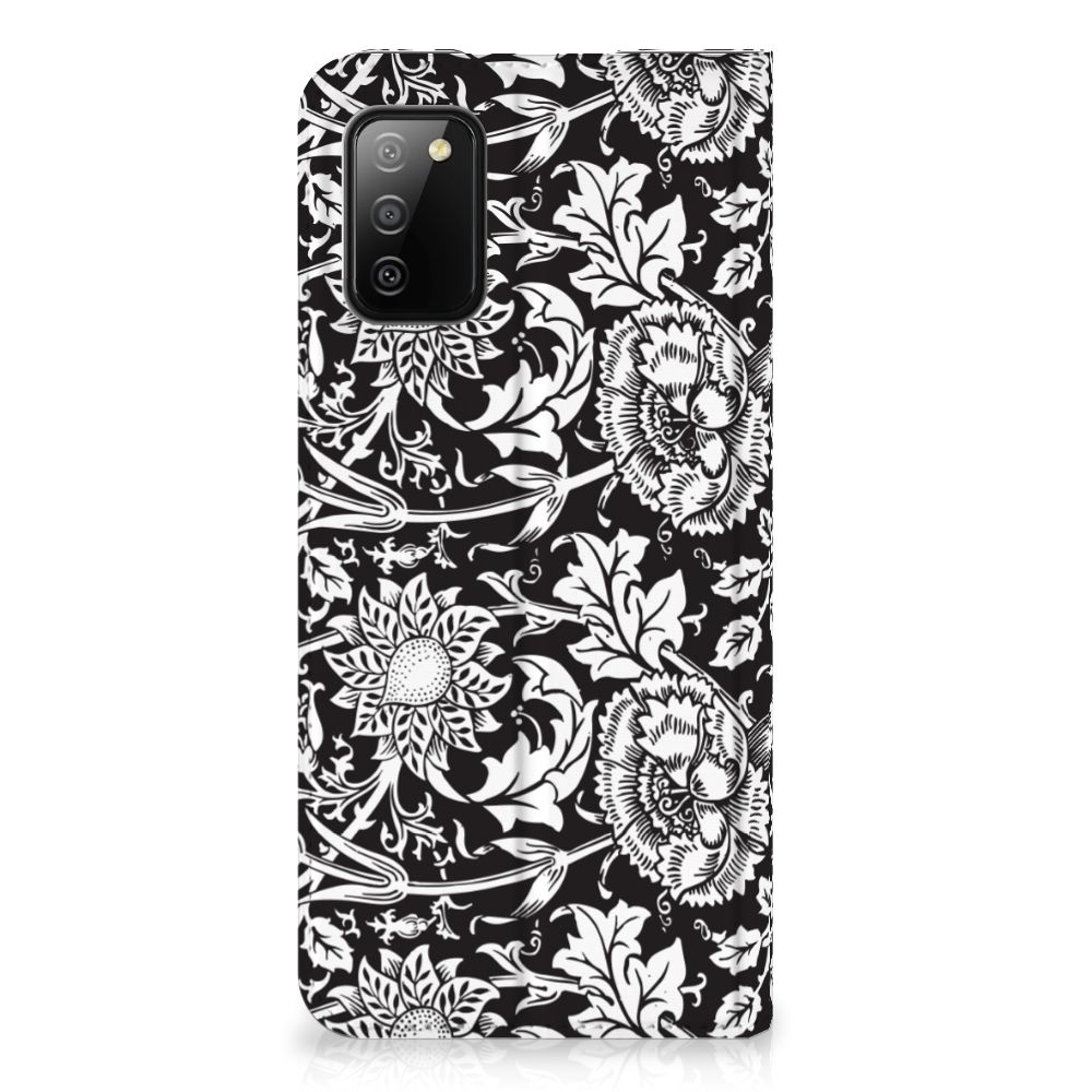 Samsung Galaxy M02s | A02s Smart Cover Black Flowers