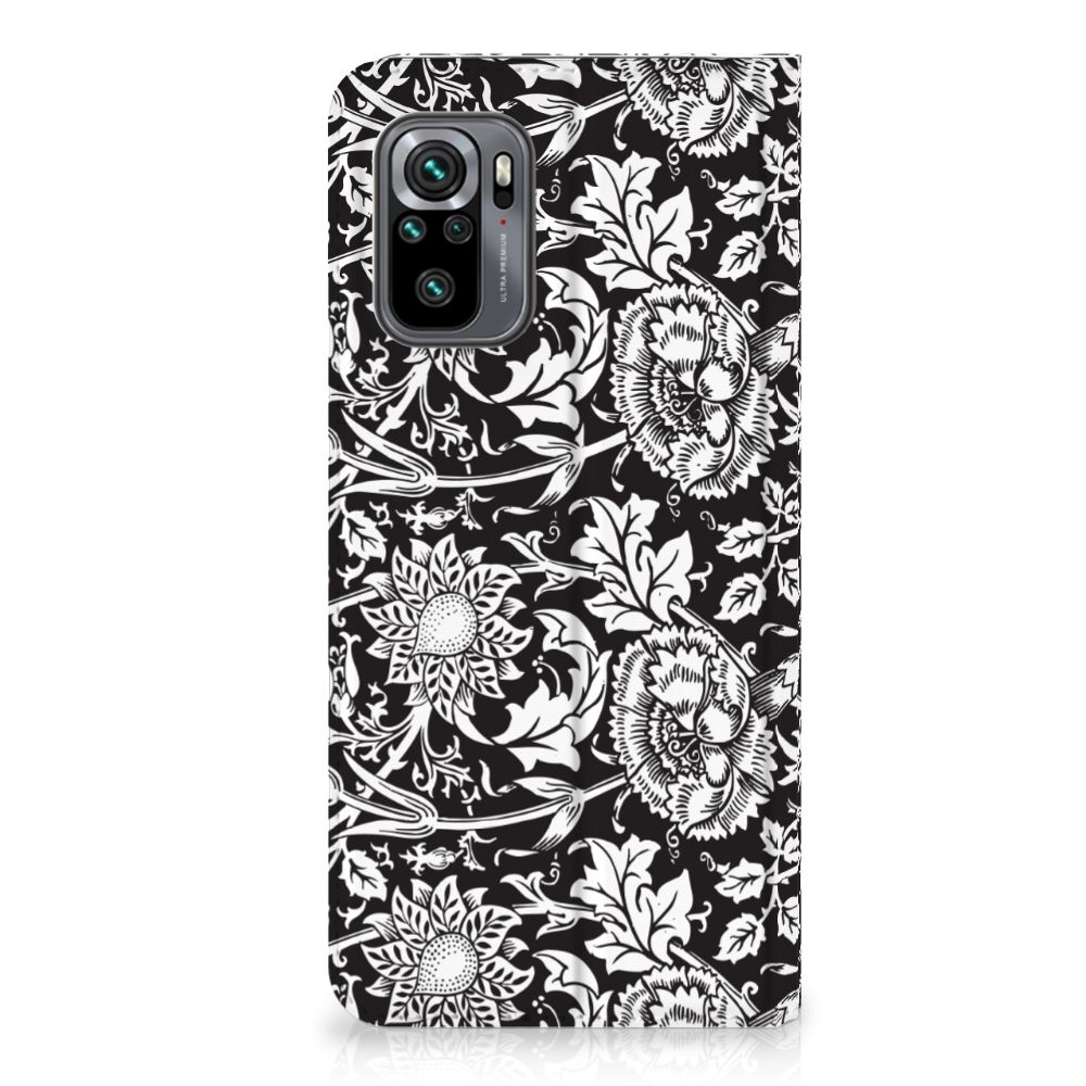 Xiaomi Redmi Note 10 4G | 10S | Poco M5s Smart Cover Black Flowers