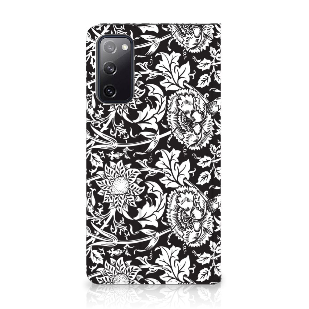 Samsung Galaxy S20 FE Smart Cover Black Flowers