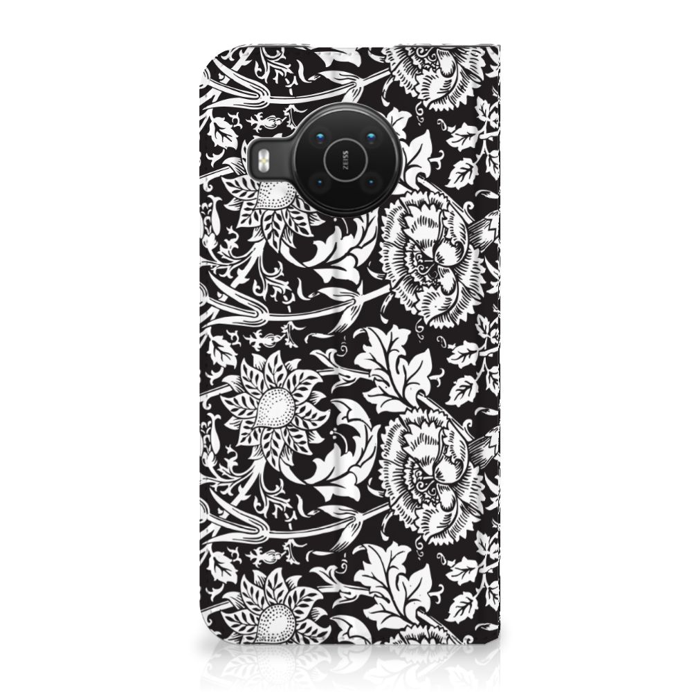 Nokia X20 | X10 Smart Cover Black Flowers