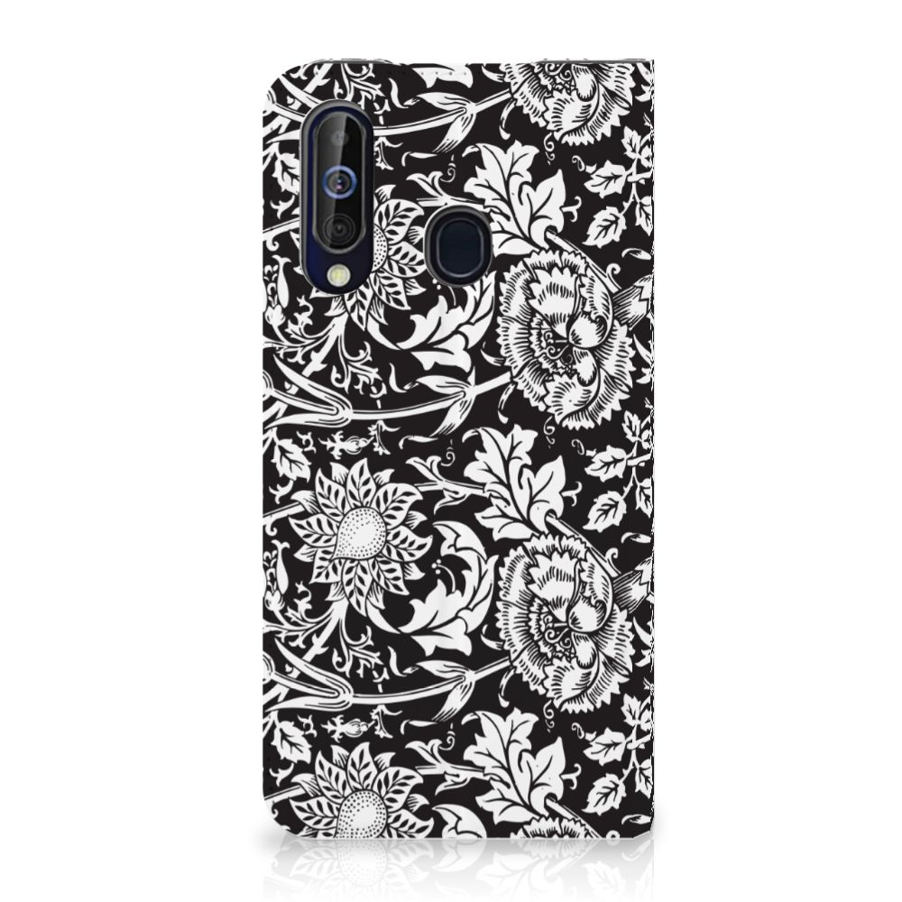 Samsung Galaxy A60 Smart Cover Black Flowers