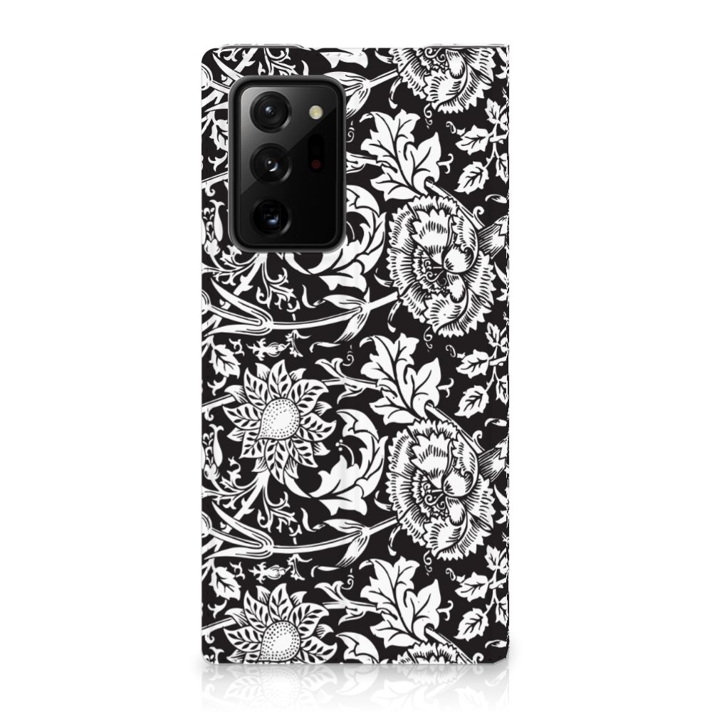 Samsung Galaxy Note 20 Ultra Smart Cover Black Flowers