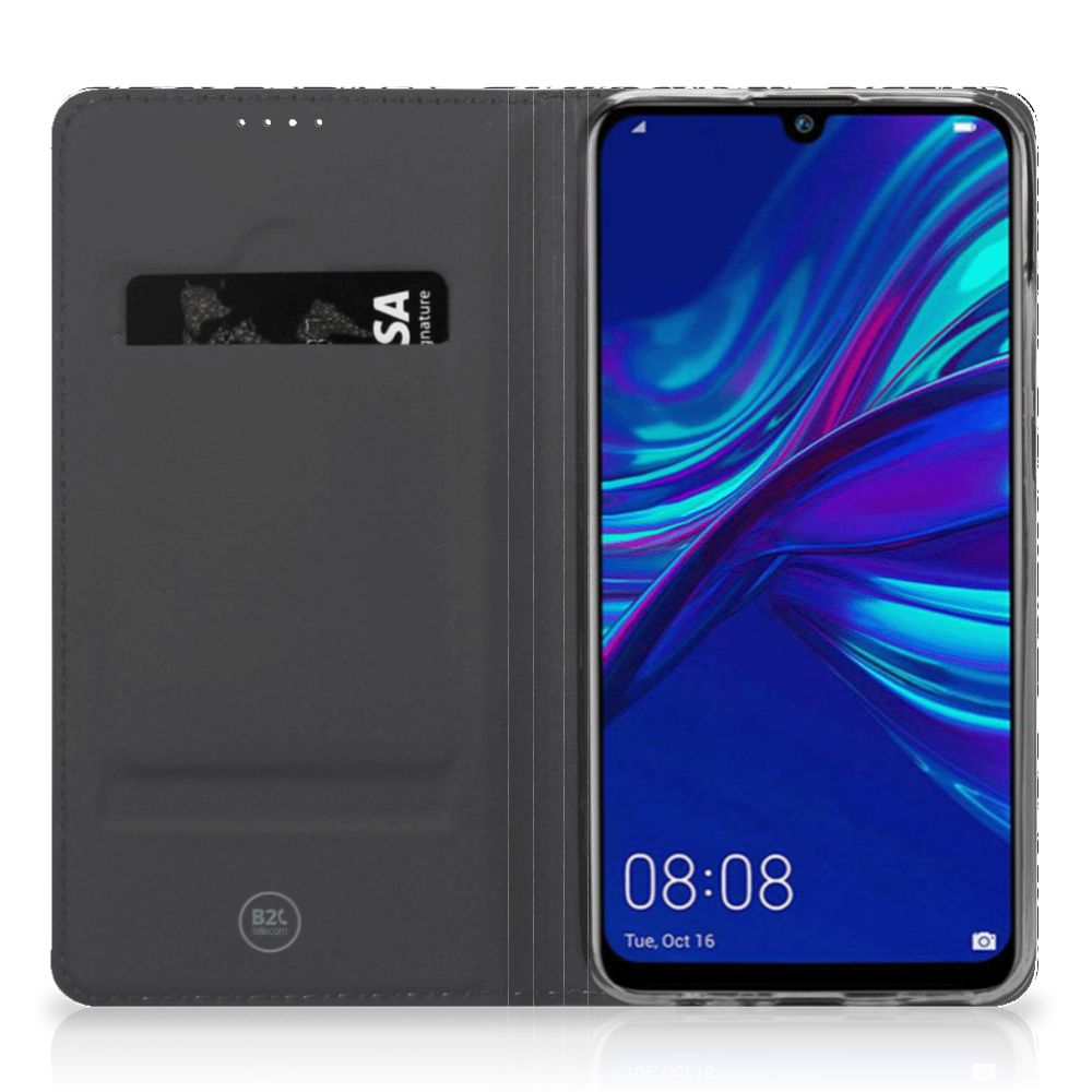 Huawei P Smart (2019) Smart Cover Black Flowers