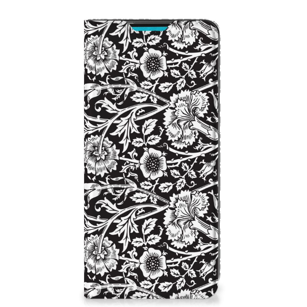 Samsung Galaxy A73 Smart Cover Black Flowers