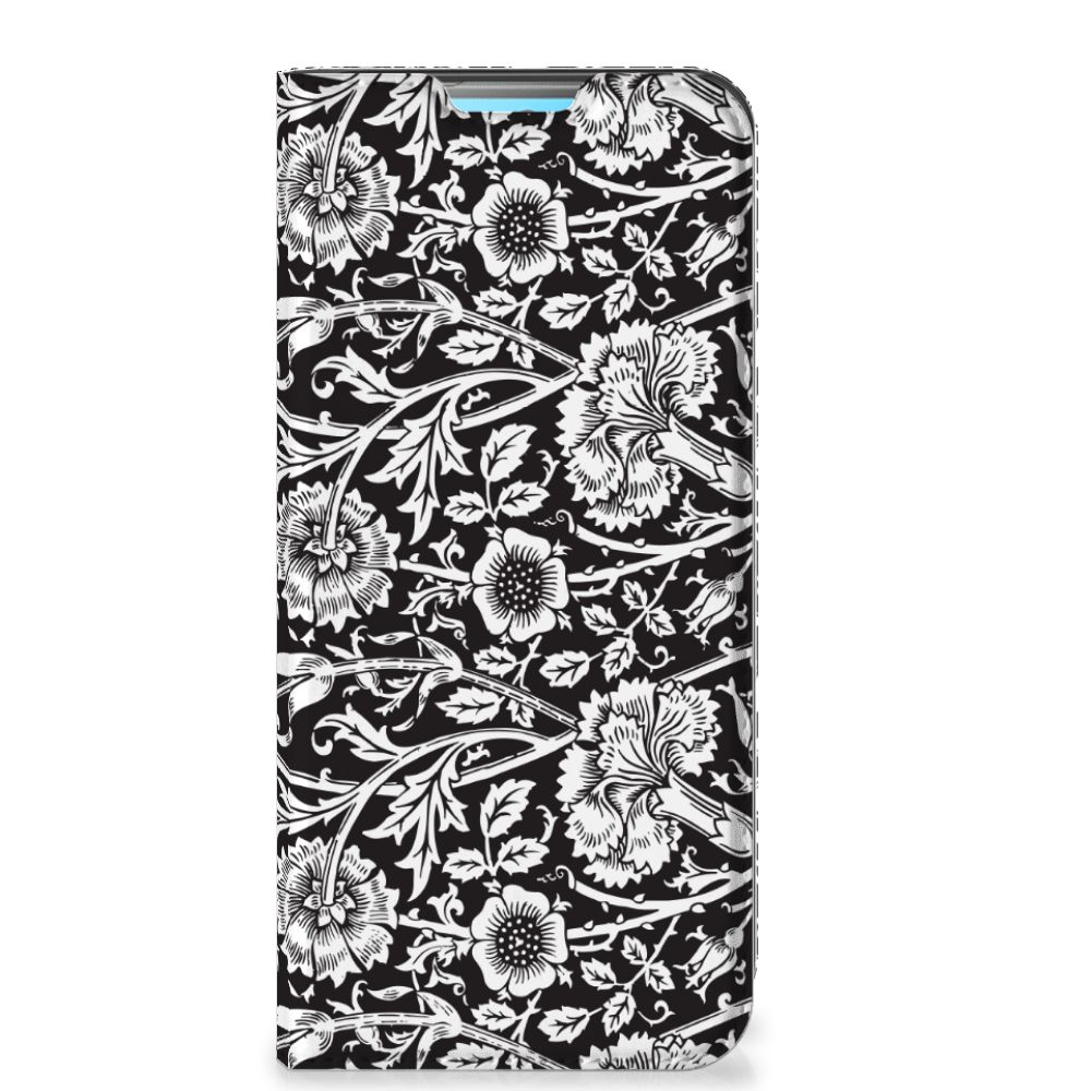 Xiaomi Redmi 10 Smart Cover Black Flowers