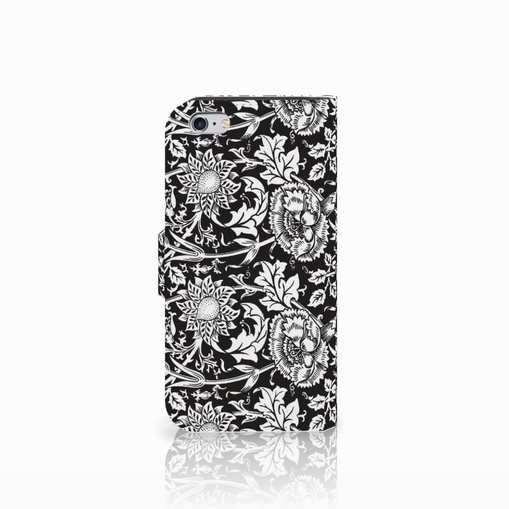 Apple iPhone 6 | 6s Hoesje Black Flowers