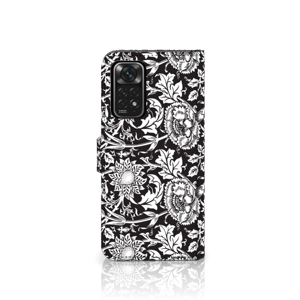 Xiaomi Redmi Note 11 Pro 5G/4G Hoesje Black Flowers