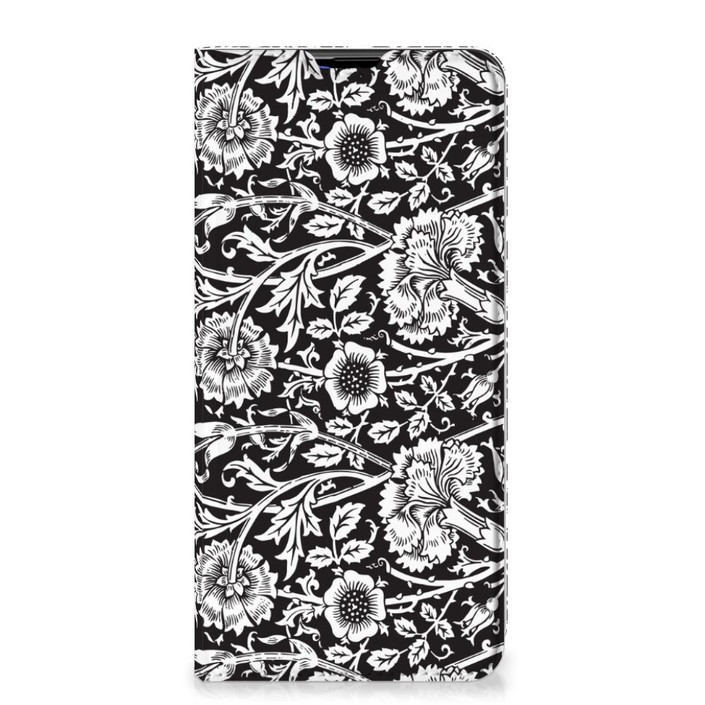 Samsung Galaxy A20s Smart Cover Black Flowers