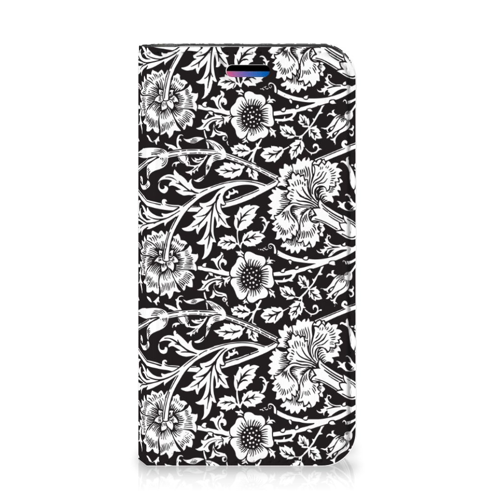 Apple iPhone X | Xs Smart Cover Black Flowers