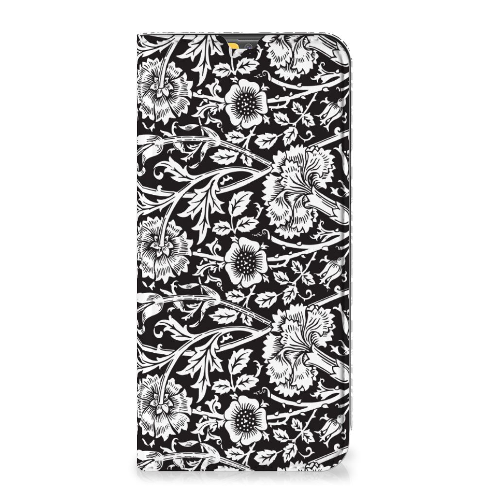 Samsung Galaxy M30s | M21 Smart Cover Black Flowers