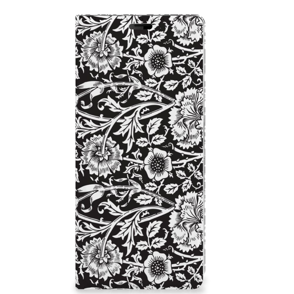 Sony Xperia 10 Plus Smart Cover Black Flowers