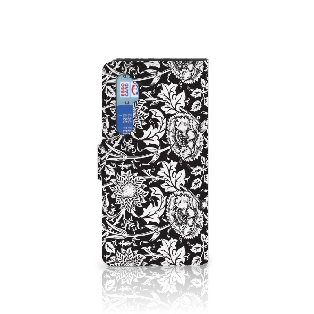 Xiaomi Mi Note 10 Lite Hoesje Black Flowers
