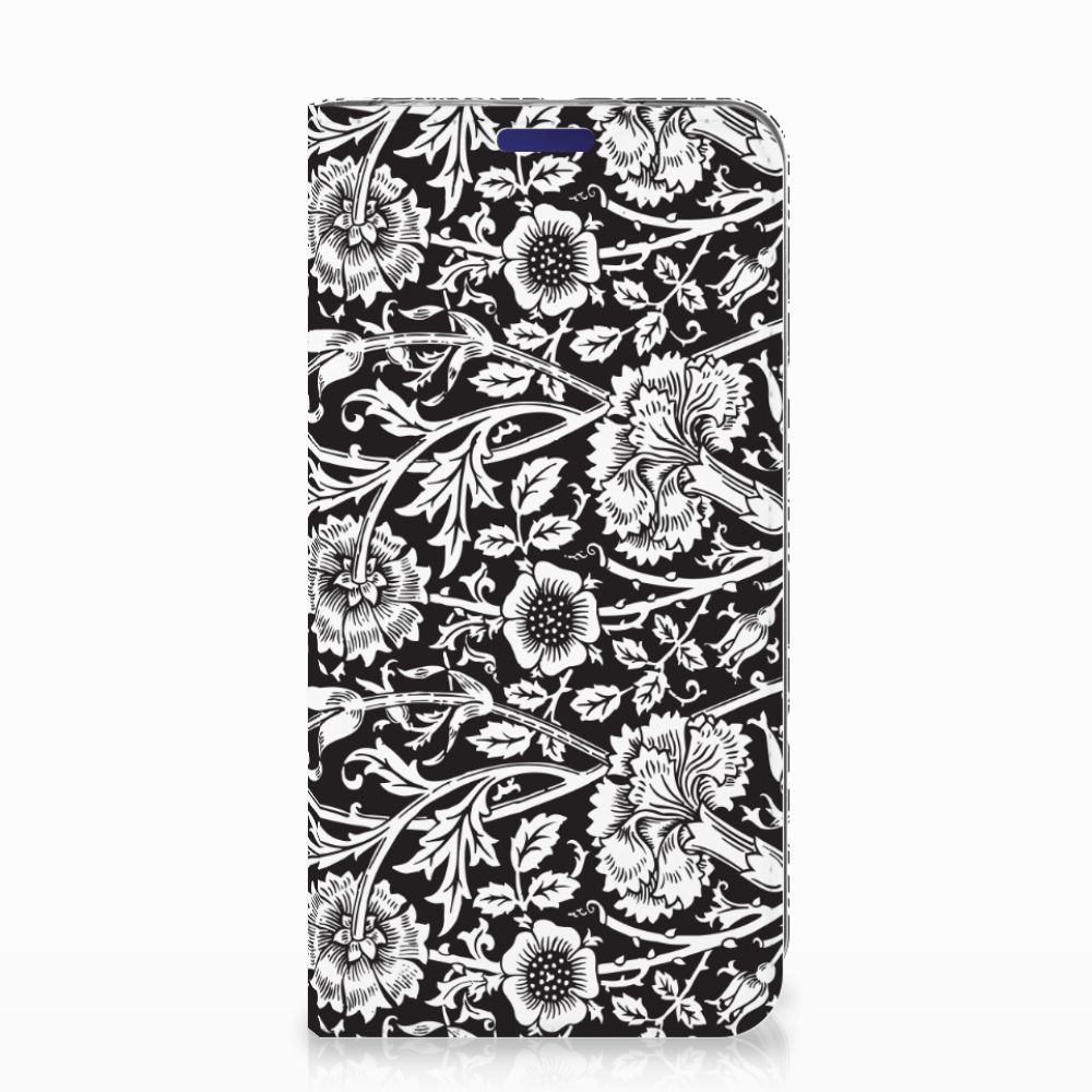 Samsung Galaxy S10e Smart Cover Black Flowers