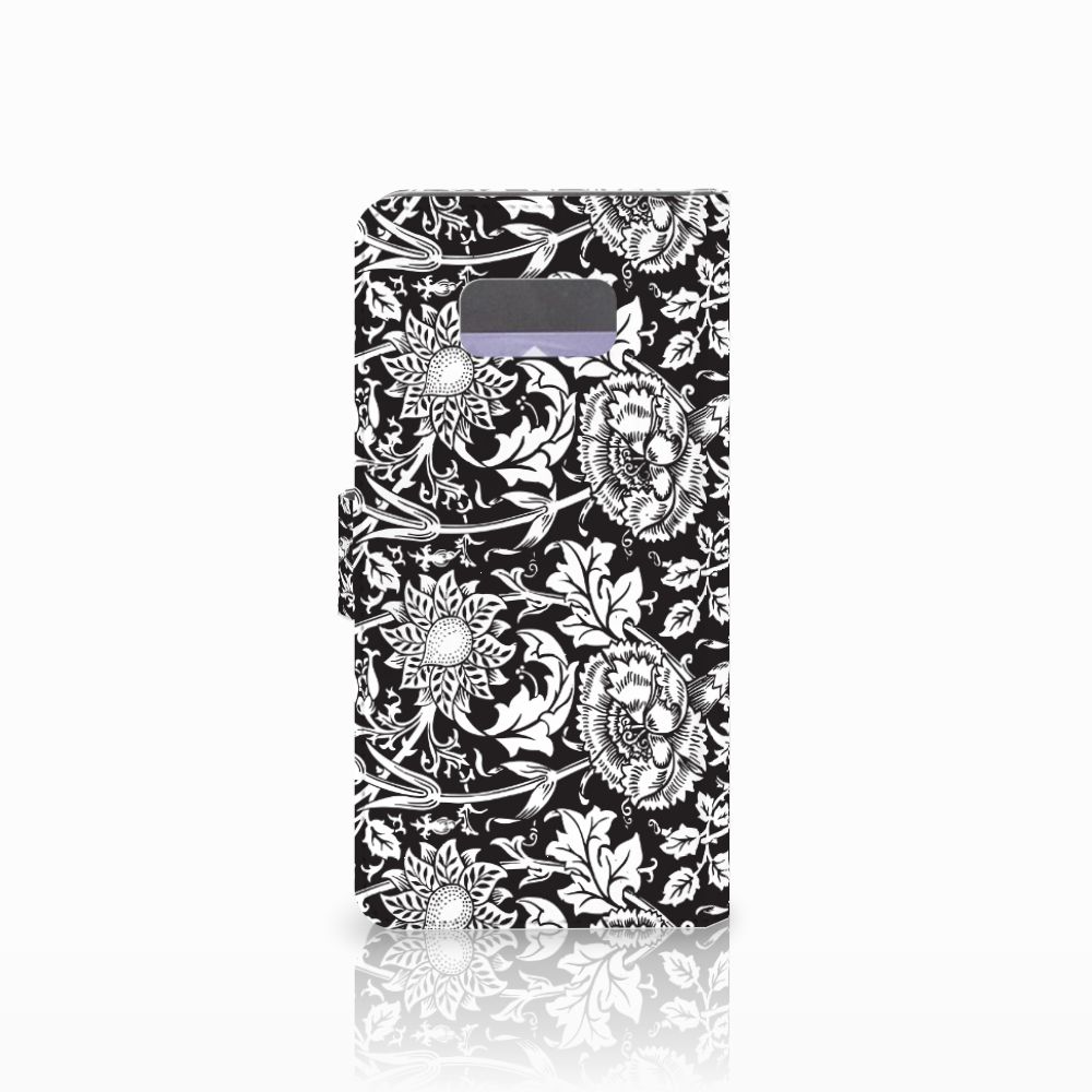 Samsung Galaxy S8 Plus Hoesje Black Flowers
