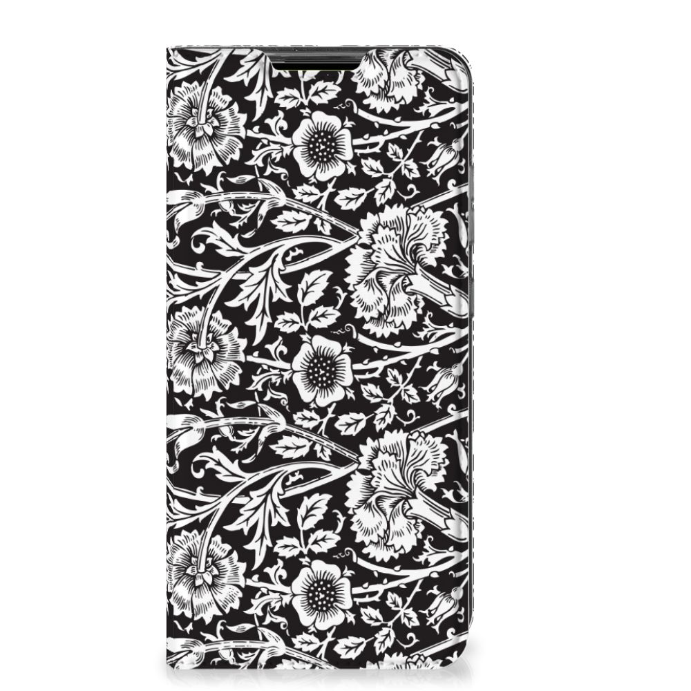 Samsung Galaxy A52 Smart Cover Black Flowers