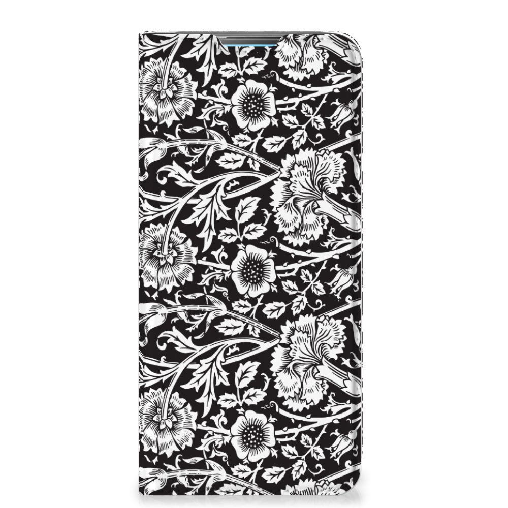 OPPO A52 | A72 Smart Cover Black Flowers