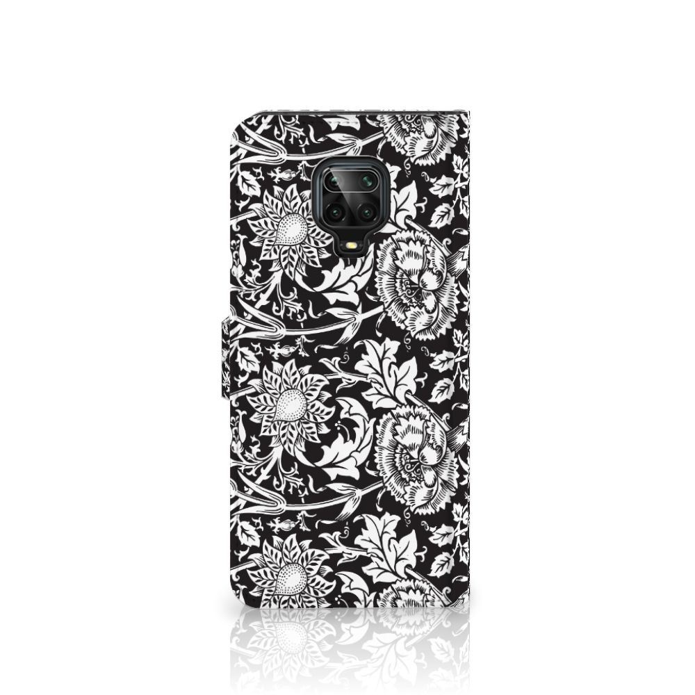 Xiaomi Redmi Note 9 Pro | Note 9S Hoesje Black Flowers
