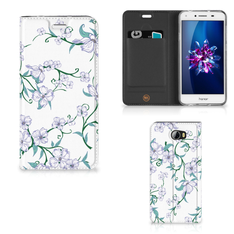 Huawei Y5 2 | Y6 Compact Uniek Smart Cover Blossom White