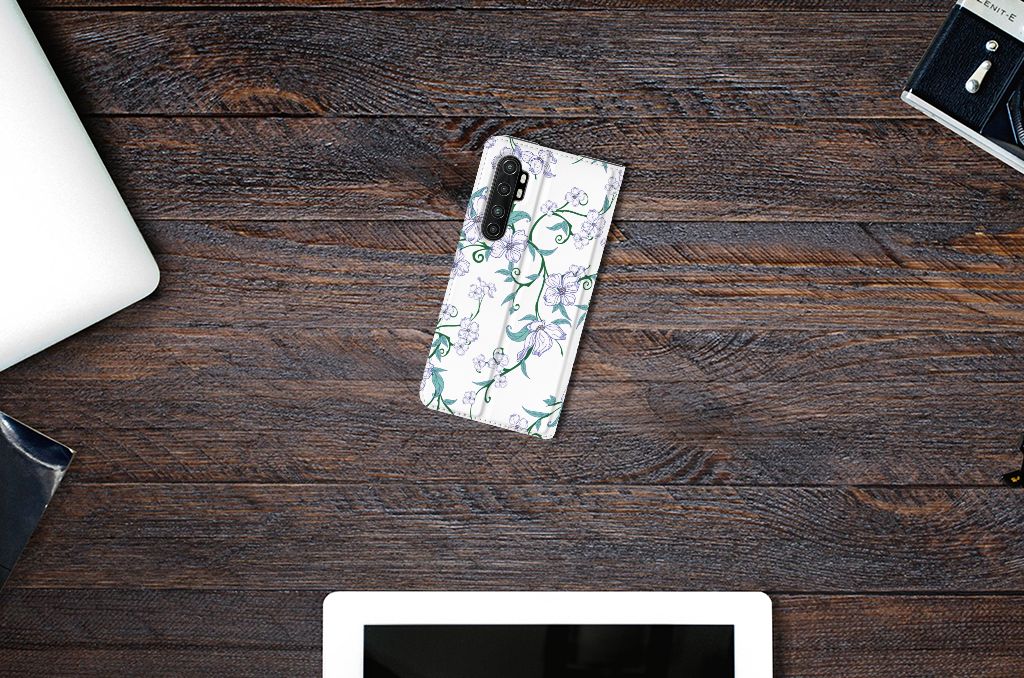 Xiaomi Mi Note 10 Lite Uniek Smart Cover Blossom White