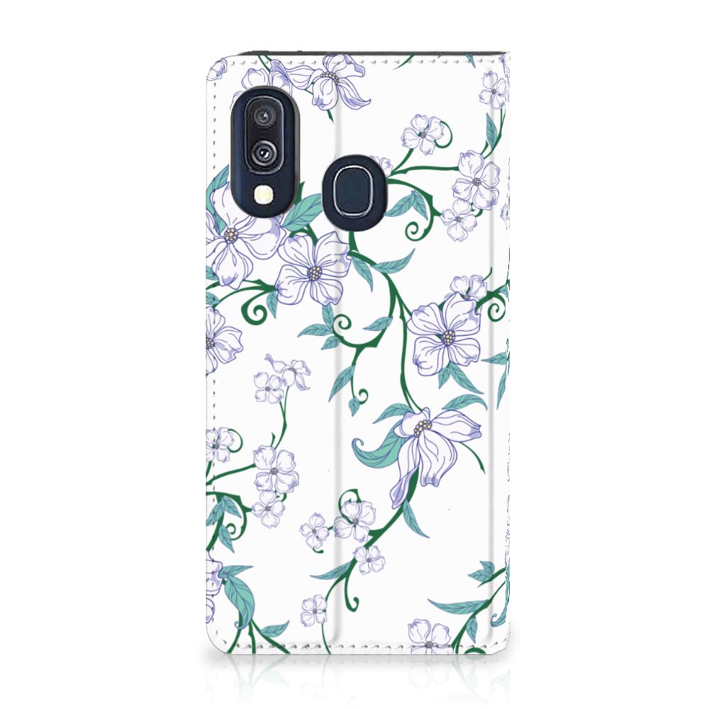 Samsung Galaxy A40 Uniek Smart Cover Blossom White