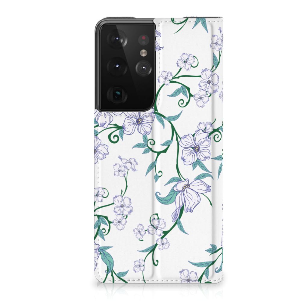 Samsung Galaxy S21 Ultra Uniek Smart Cover Blossom White