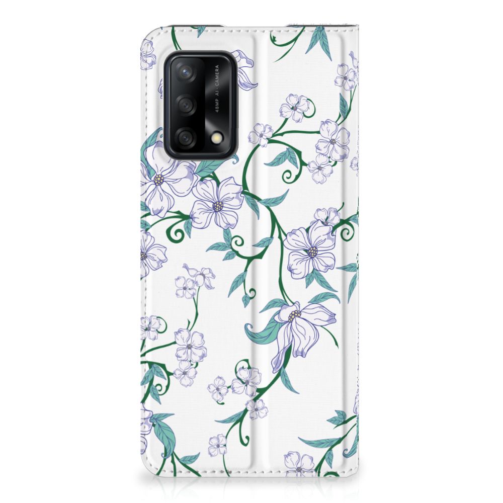 OPPO A74 4G Uniek Smart Cover Blossom White