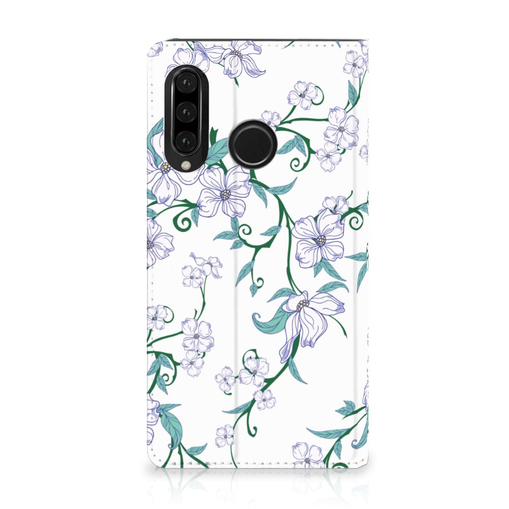 Huawei P30 Lite New Edition Uniek Smart Cover Blossom White