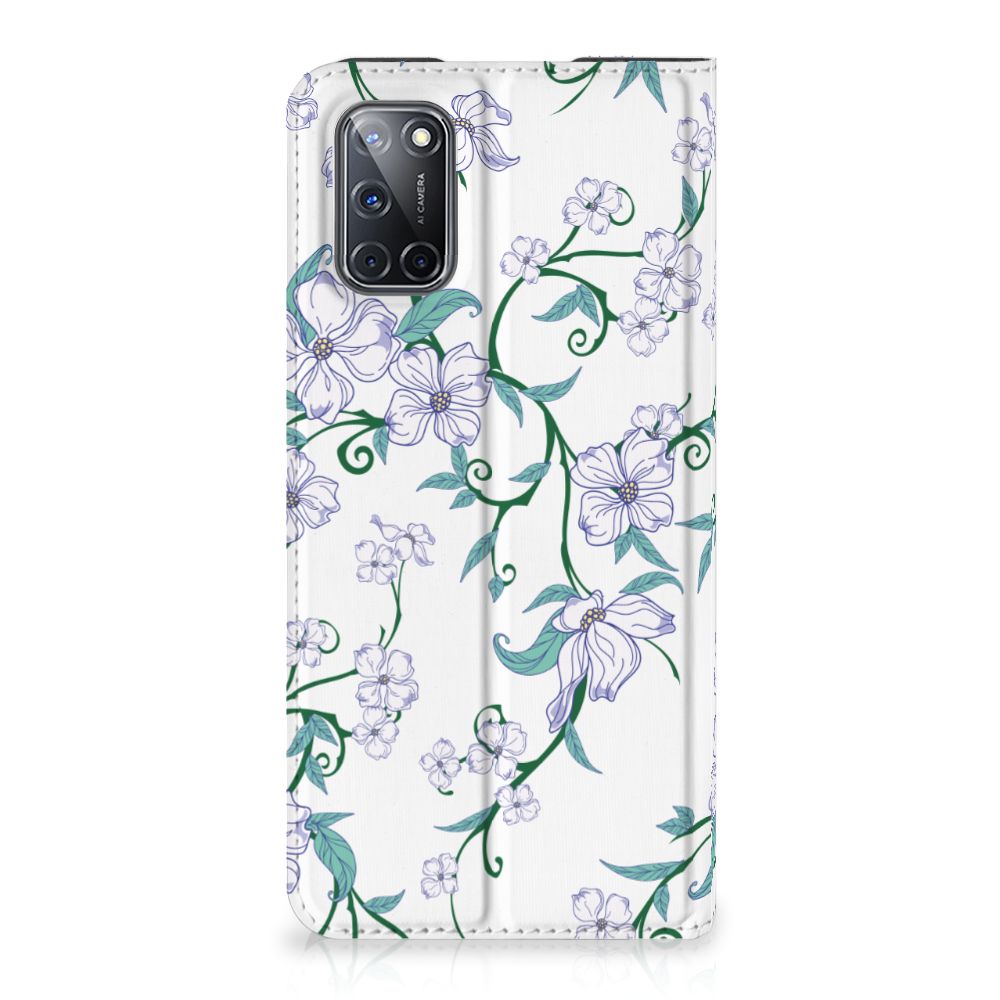 OPPO A52 | A72 Uniek Smart Cover Blossom White