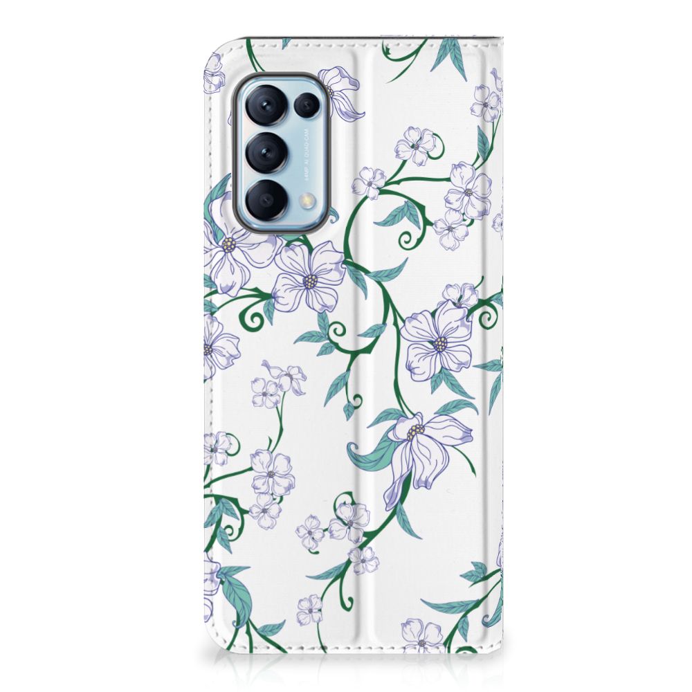 OPPO Find X3 Lite Uniek Smart Cover Blossom White