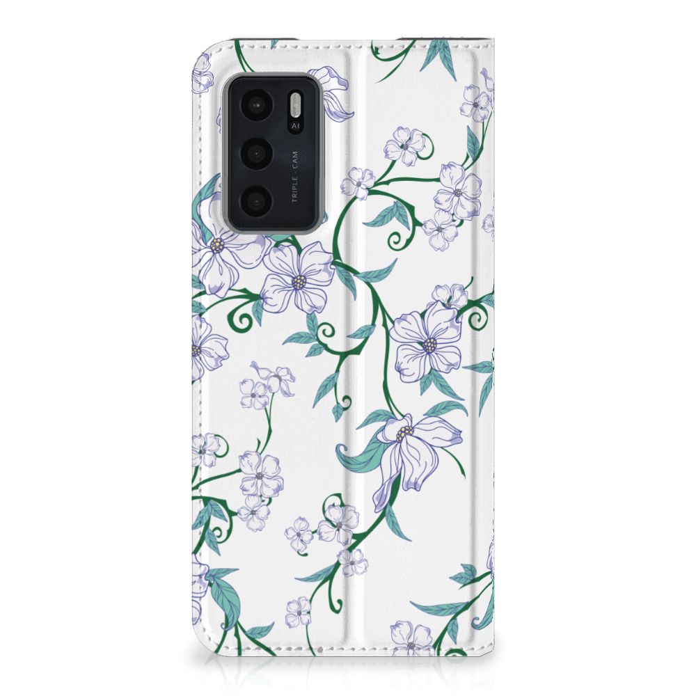 OPPO A54s | A16 | A16s Uniek Smart Cover Blossom White
