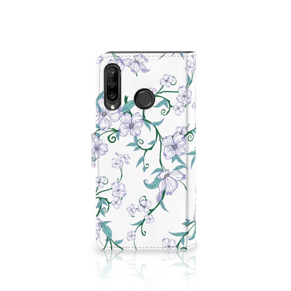 Huawei P30 Lite (2020) Uniek Hoesje Blossom White
