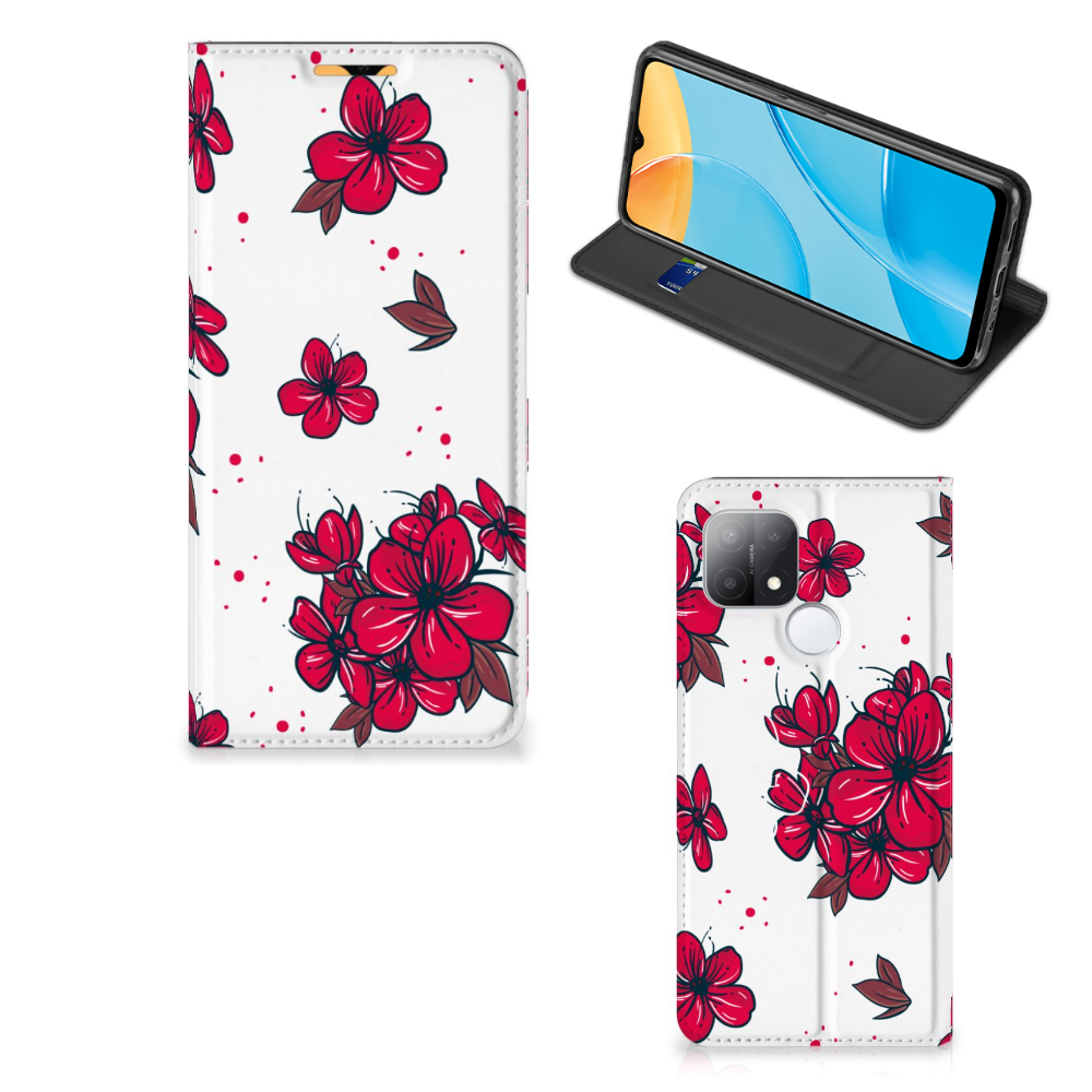 OPPO A15 Smart Cover Blossom Red