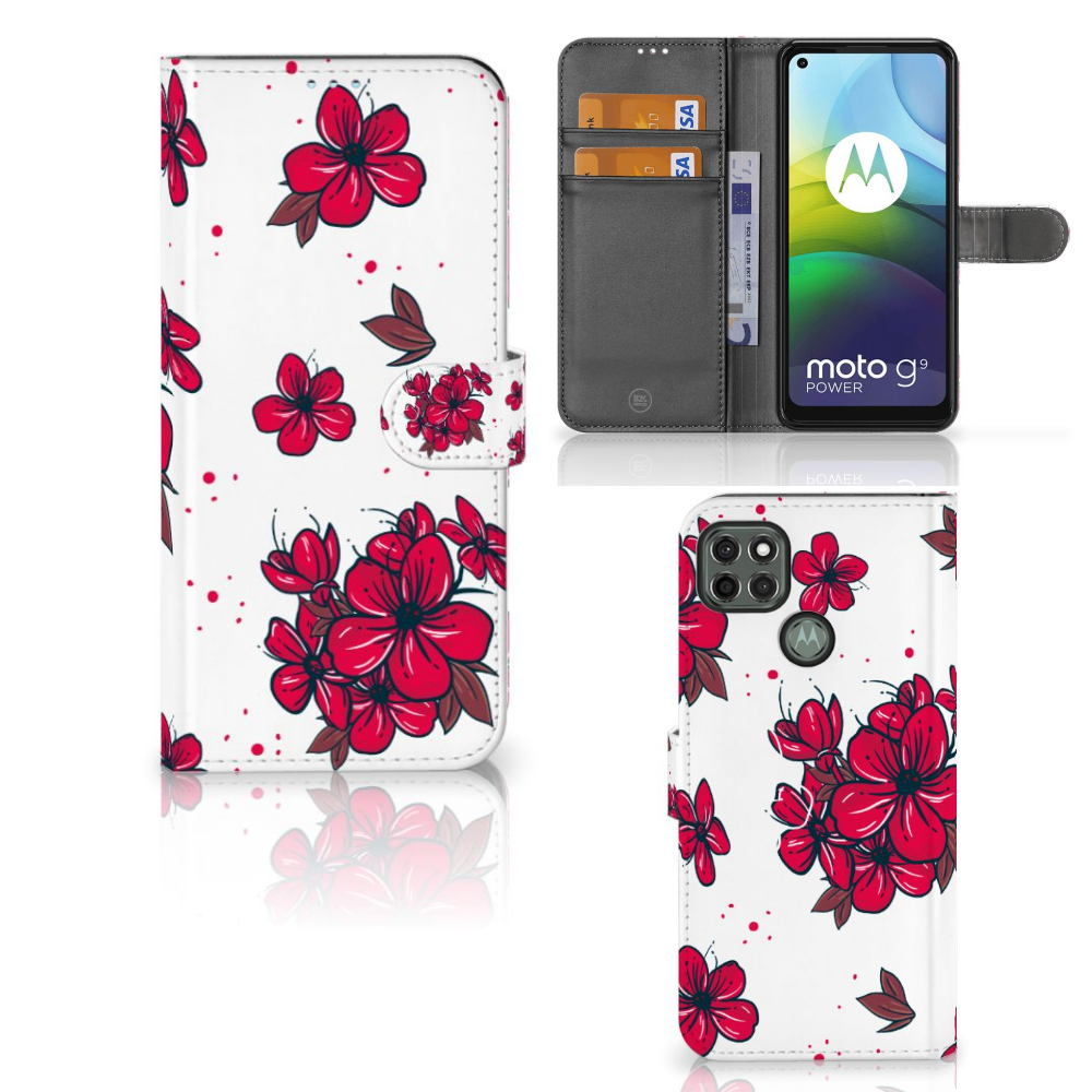 Motorola Moto G9 Power Hoesje Blossom Red