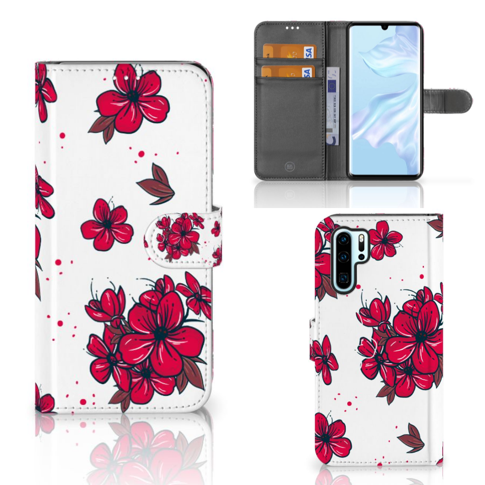 Huawei P30 Pro Hoesje Blossom Red