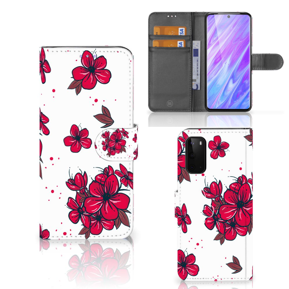 Samsung Galaxy S20 Hoesje Blossom Red
