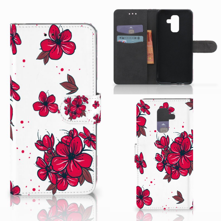 Samsung Galaxy A6 Plus 2018 Hoesje Blossom Red