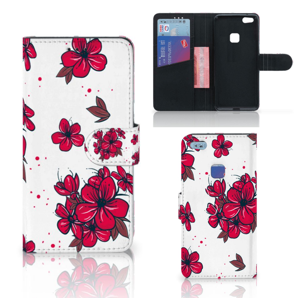 Huawei P10 Lite Hoesje Blossom Red